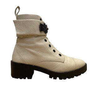 Karl Lagerfeld White Ankle Boots